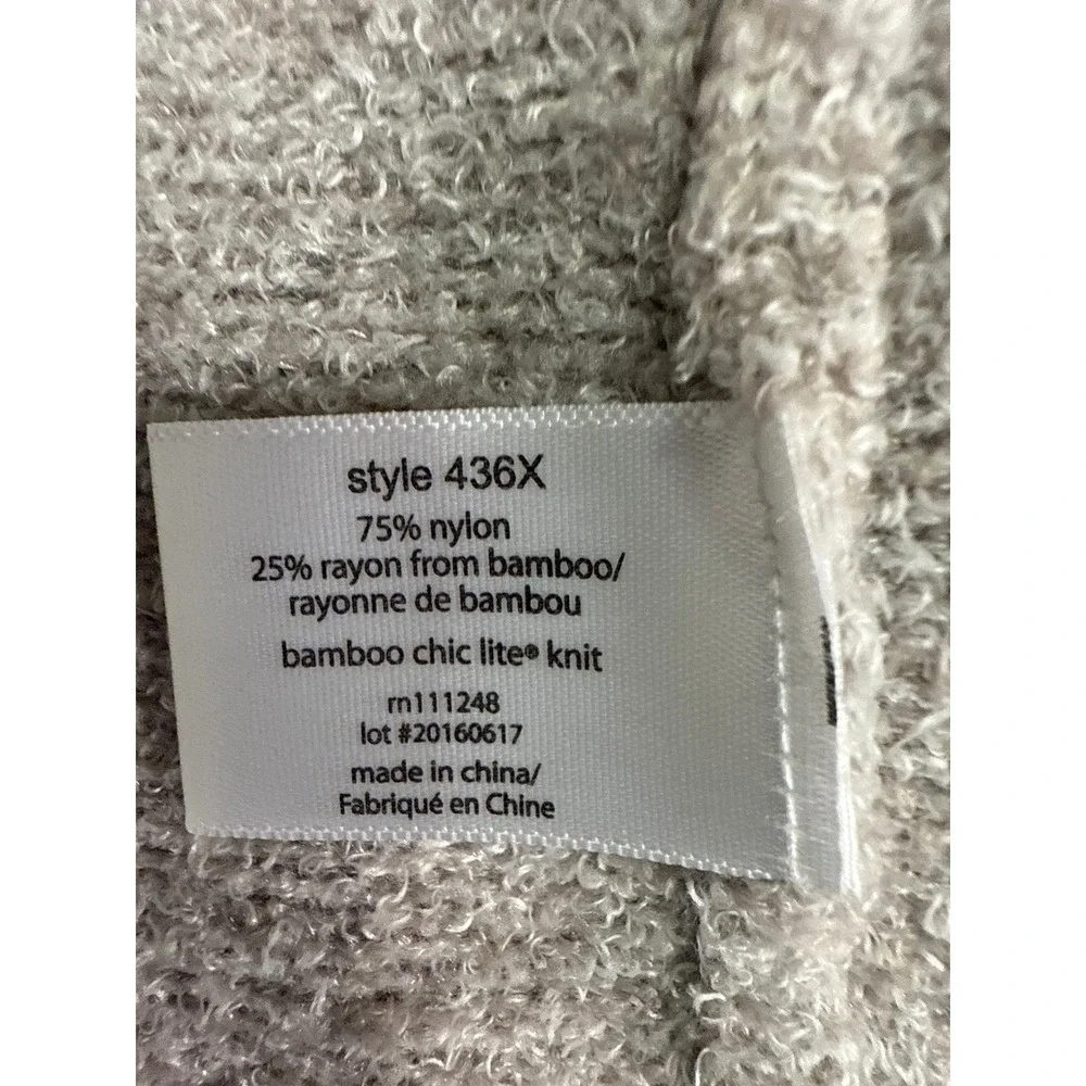 Barefoot Dreams Bamboo Chic Open Front Duster Light Gray 1X ,‎ Cloud Soft, Cozy